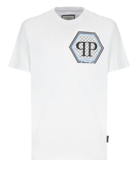Tシャツ・カットソー PHILIPP PLEIN Men T Shirts AADC MTK7786 PJY002N 01 White Philipp Plein PHILIPP PLEIN Men T-Shirts AADC MTK7786