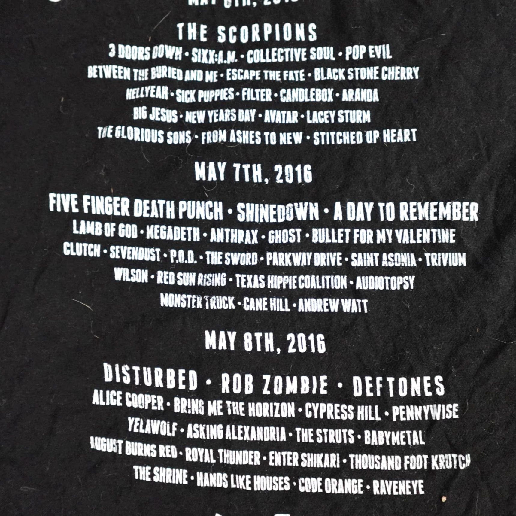 Vintage Carolina Rebellion Shirt XL Black Double Sided Rob Zombie Deftones Pennywise Shirt Mens XL Black Double Sided Size US XL / EU 56 / 4 - 6 Thumbnail
