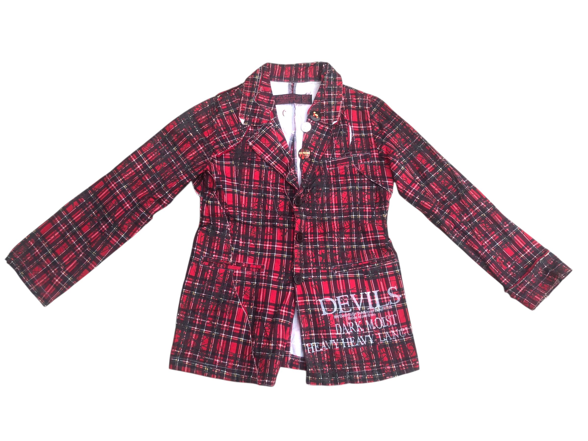 If Six Was Nine 🔥Y2K H.NAOTO H.ANARCHYISM Coat Vest Bondage Tartan Punk Size US M / EU 48-50 / 2 - 1 Thumbnail