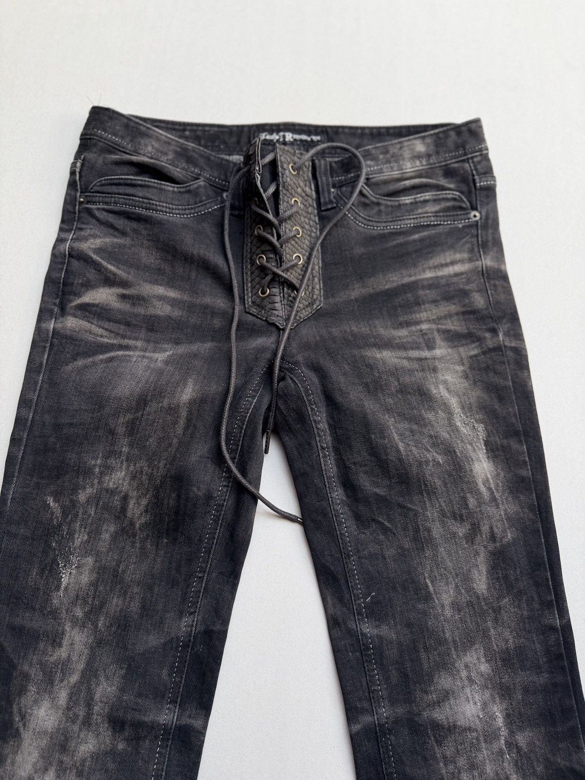 Japanese Brand TAEWON lace up flare jeans Size US 26 / EU 42 - 2 Thumbnail