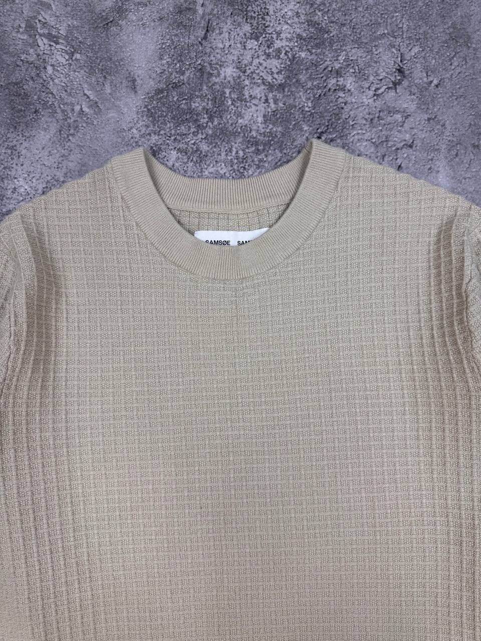 Samsoe Samsoe Samsøe Samsøe Men Cotton Knit Sweater Beige Crew Neck Size S Size US M / EU 48-50 / 2 - 3 Thumbnail