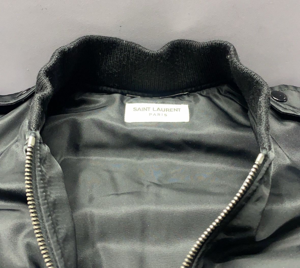 Saint Laurent Paris Bomber Jacket Size US M / EU 48-50 / 2 - 10 Thumbnail