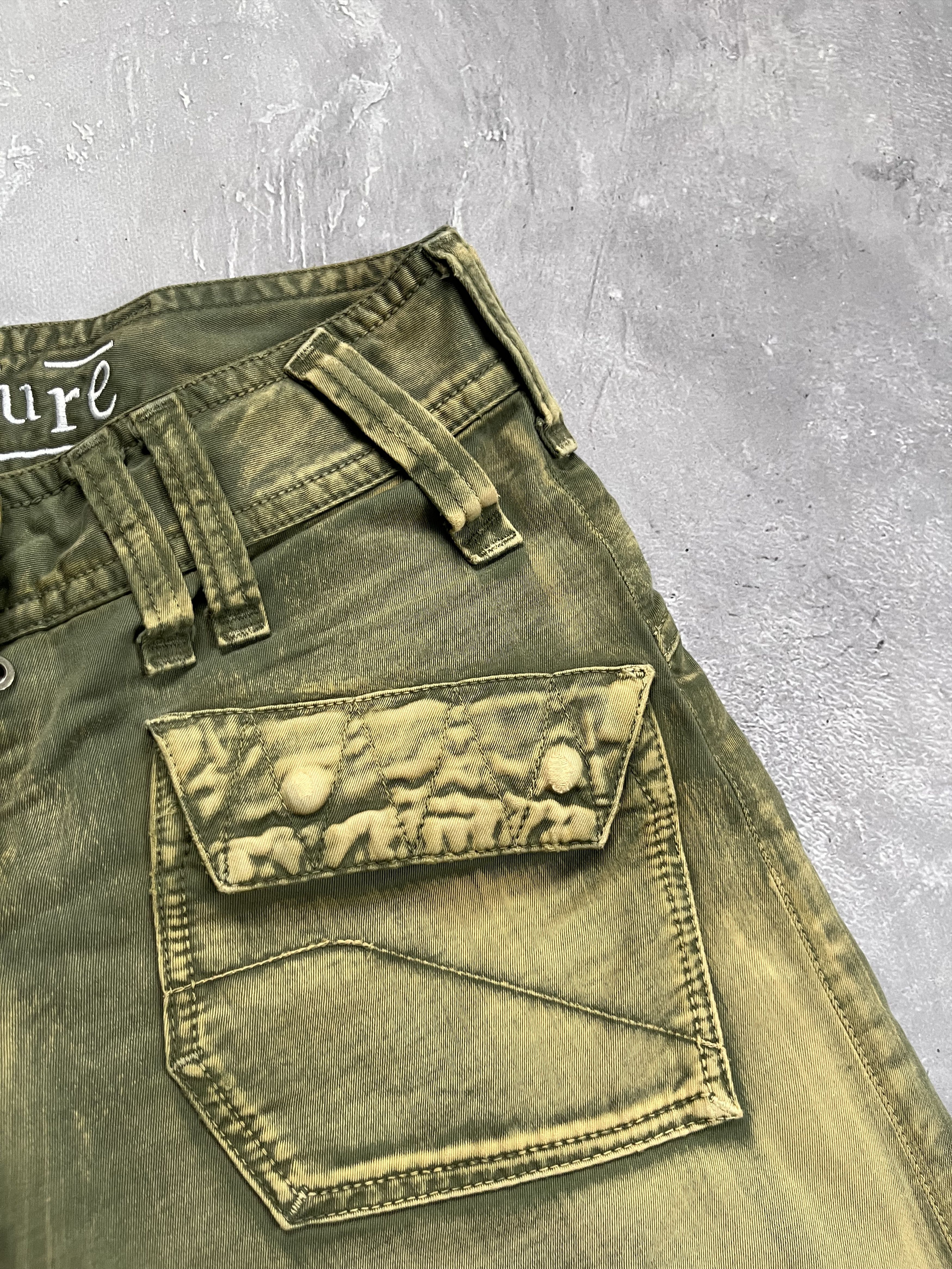 Vintage Surf Couture Cargo Pants Y2K Parachute Tactical Baggy Size 28" / US 6 / IT 42 - 6 Thumbnail