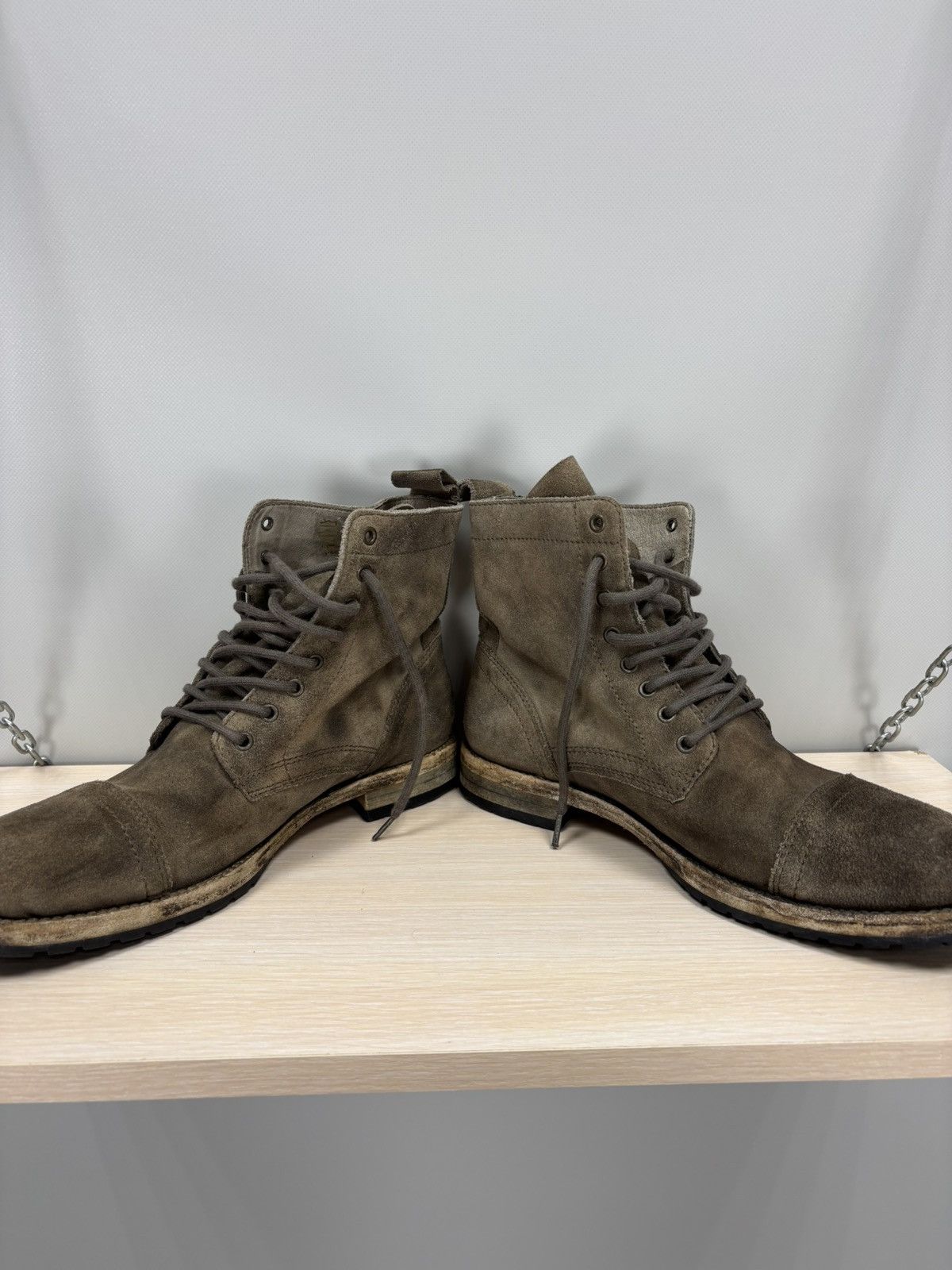 Mens boots AllSaints Size 42 Color Brown