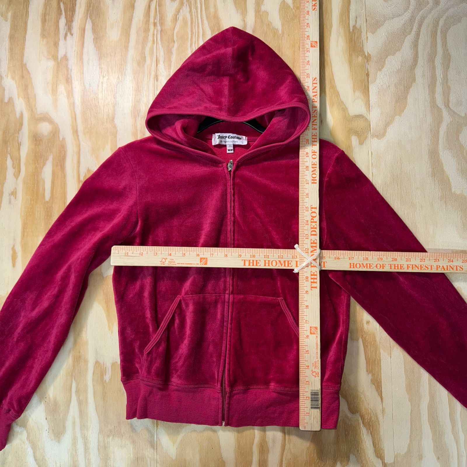 Juicy Couture Vintage Y2K juicy couture femme USA made 1990s velour hoodie Size XL / US 12-14 / IT 48-50 - 4 Thumbnail