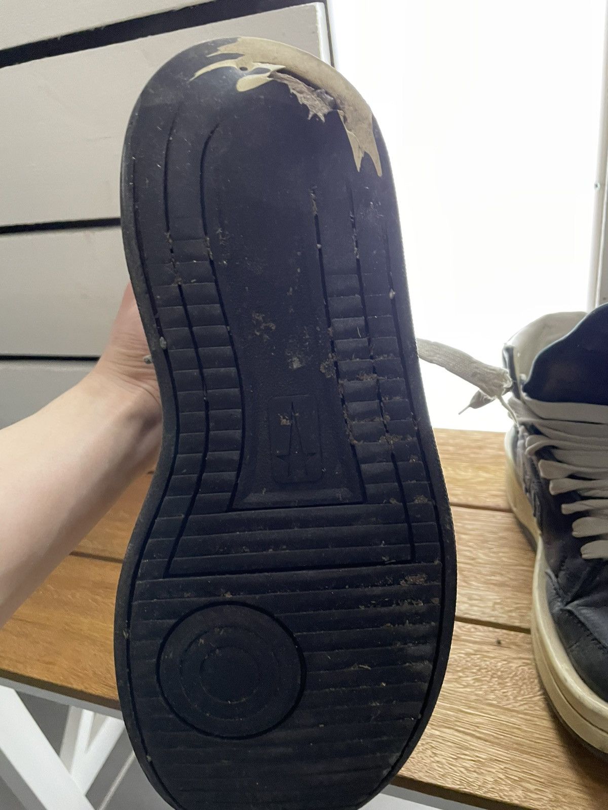 Converse × Rick Owens Drkshdw Beat up rick owens converse platforms Size US 9 / EU 42 - 4 Thumbnail