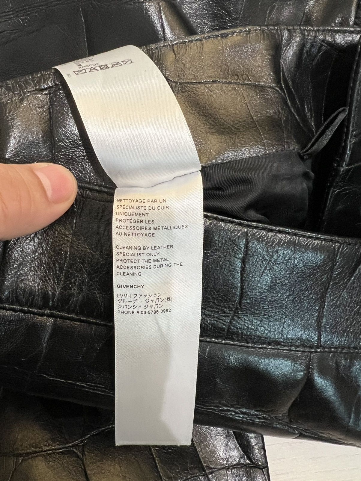 Givenchy Givenchy Croc Embossed Leather Pants Size US 32 / EU 48 - 19 Thumbnail