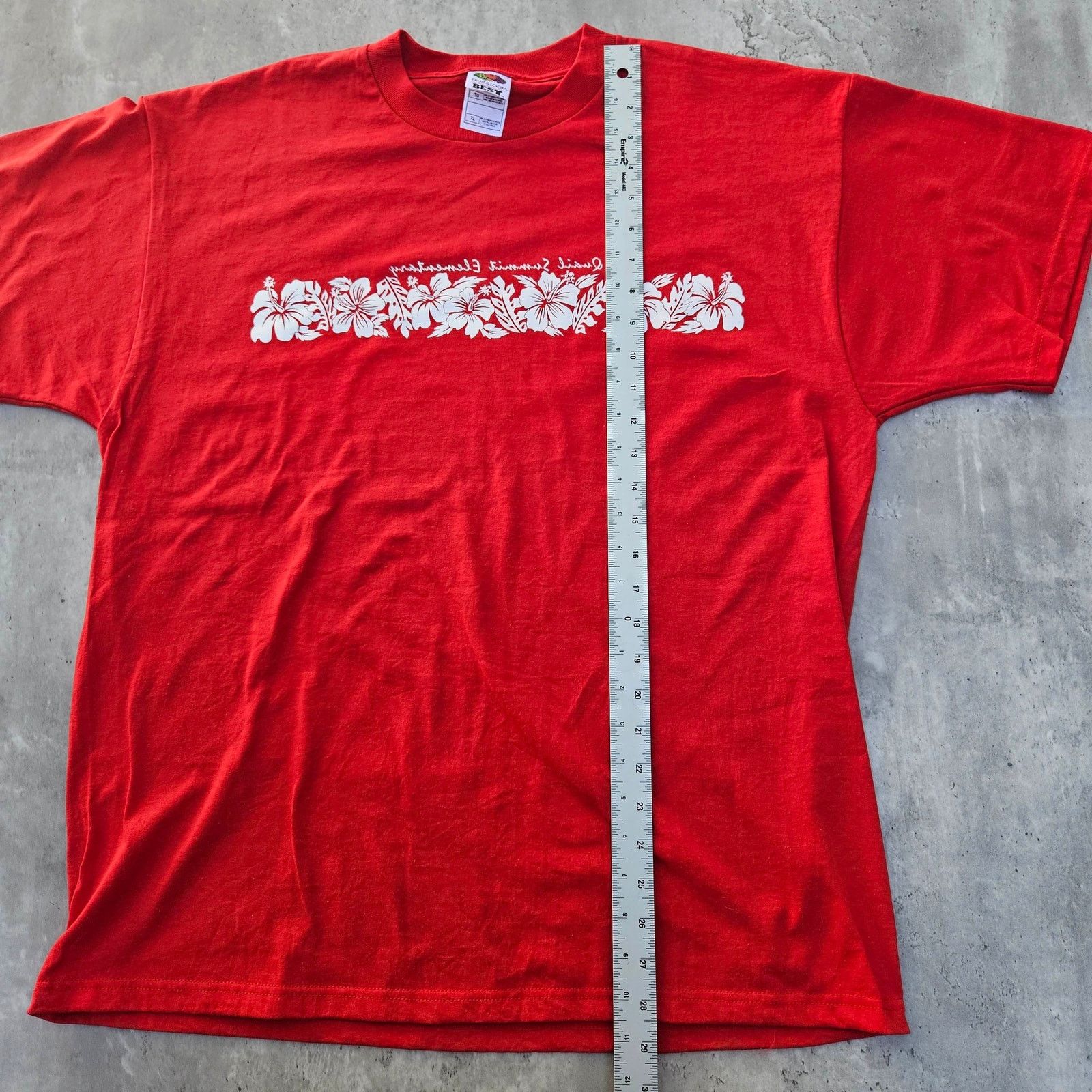 Fruit Of The Loom Y2K Red T-shirt Size XL Hawaii Theme Size US XL / EU 56 / 4 - 5 Thumbnail