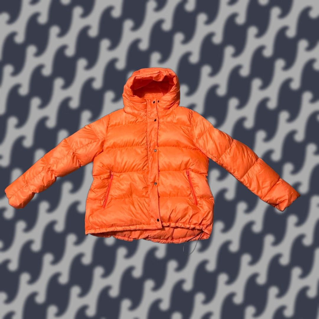 Lululemon Wunder Puff Jacket Womens Size 10 Orange Down Fill