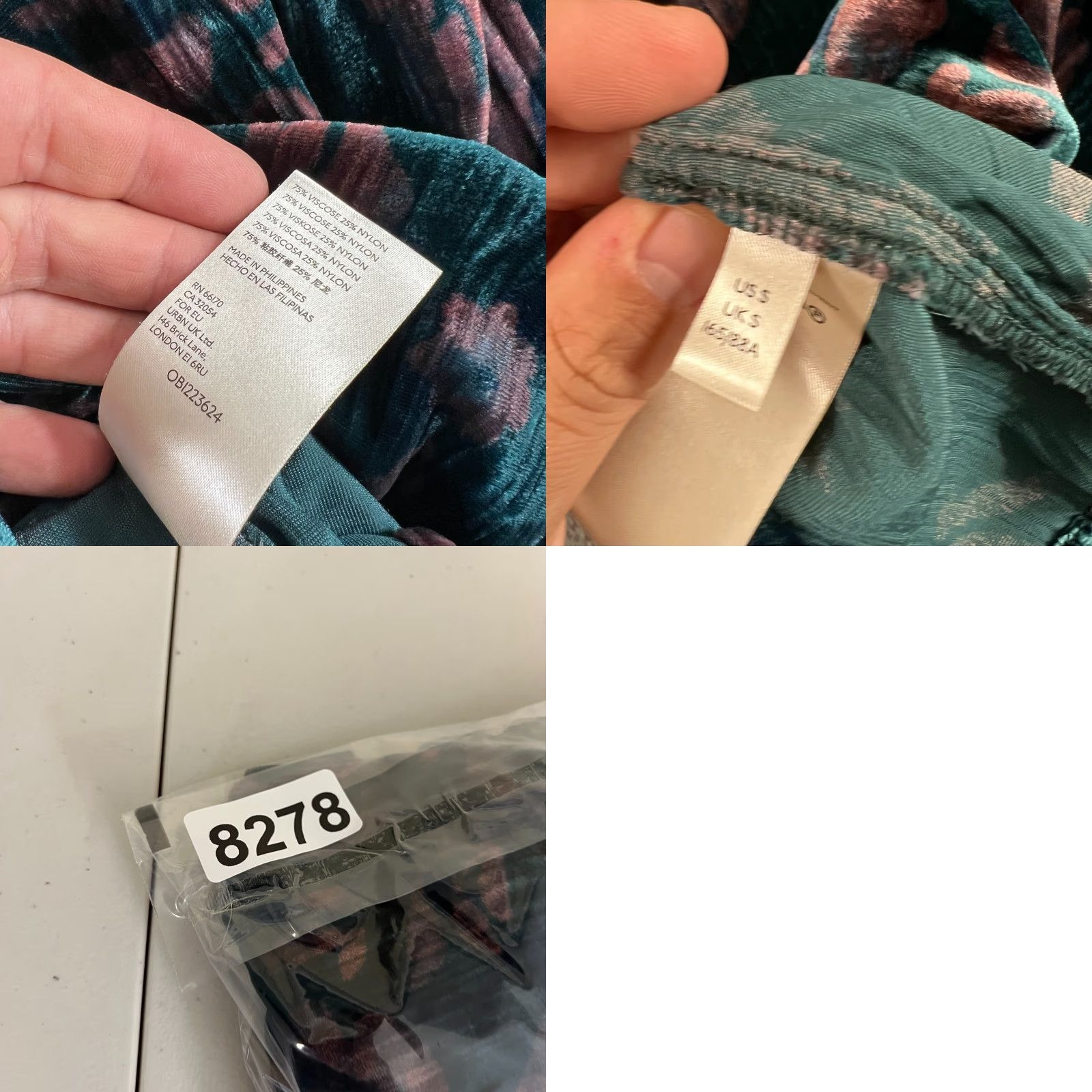 Anthropologie VINTAGE? No, it's not vintage. Anthropologie Blouse Shirt Bohemian Peasant V-Neck Velvet Floral Long Sleeve S Blue/Teal 2010s Boho Womens Size S / US 4 / IT 40 - 8 Thumbnail