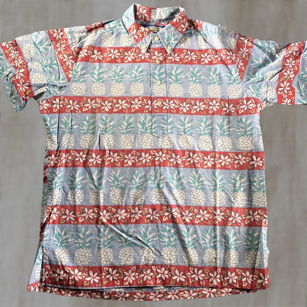 Reyn Spooner Reyn Spooner Shirt Mens Medium Blue Pineapple Hawaiian Aloha Tailored Hawaii Size US M / EU 48-50 / 2 - 1 Thumbnail