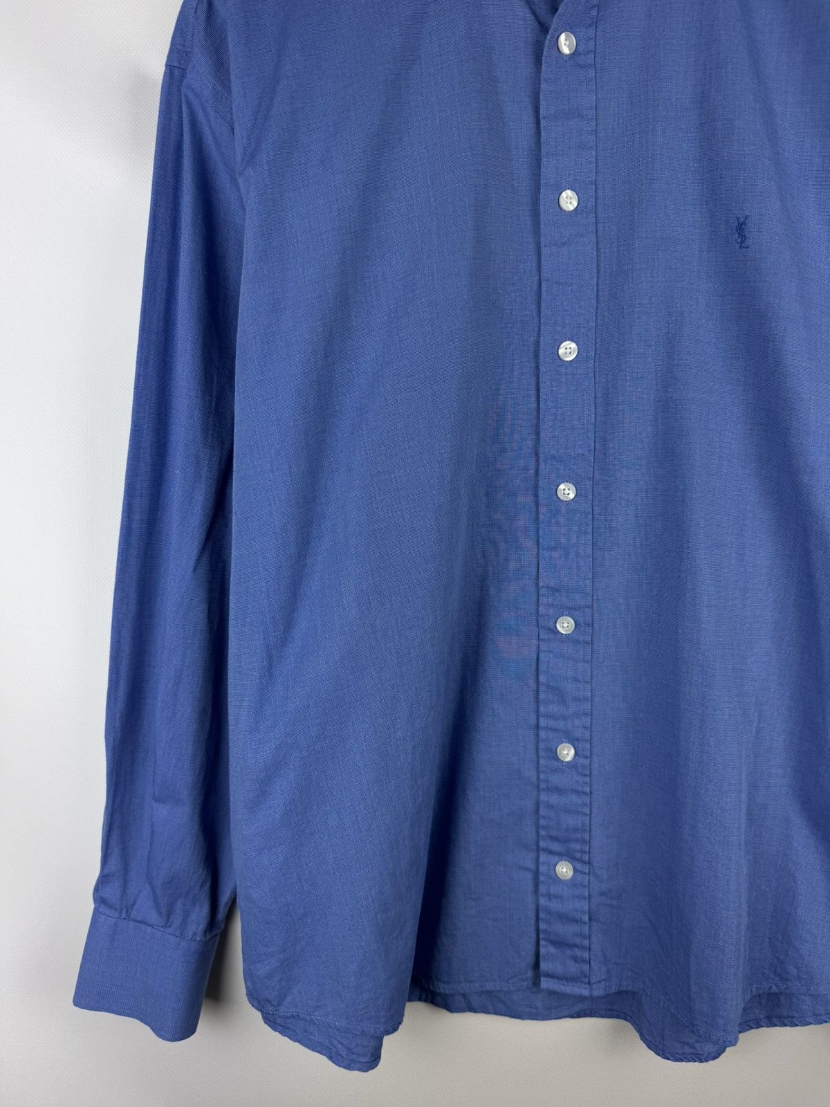 Yves Saint Laurent VTG 90s Yves Saint Laurent Men’s Long Sleeve Button Up Shirt Size US XL / EU 56 / 4 - 7 Thumbnail