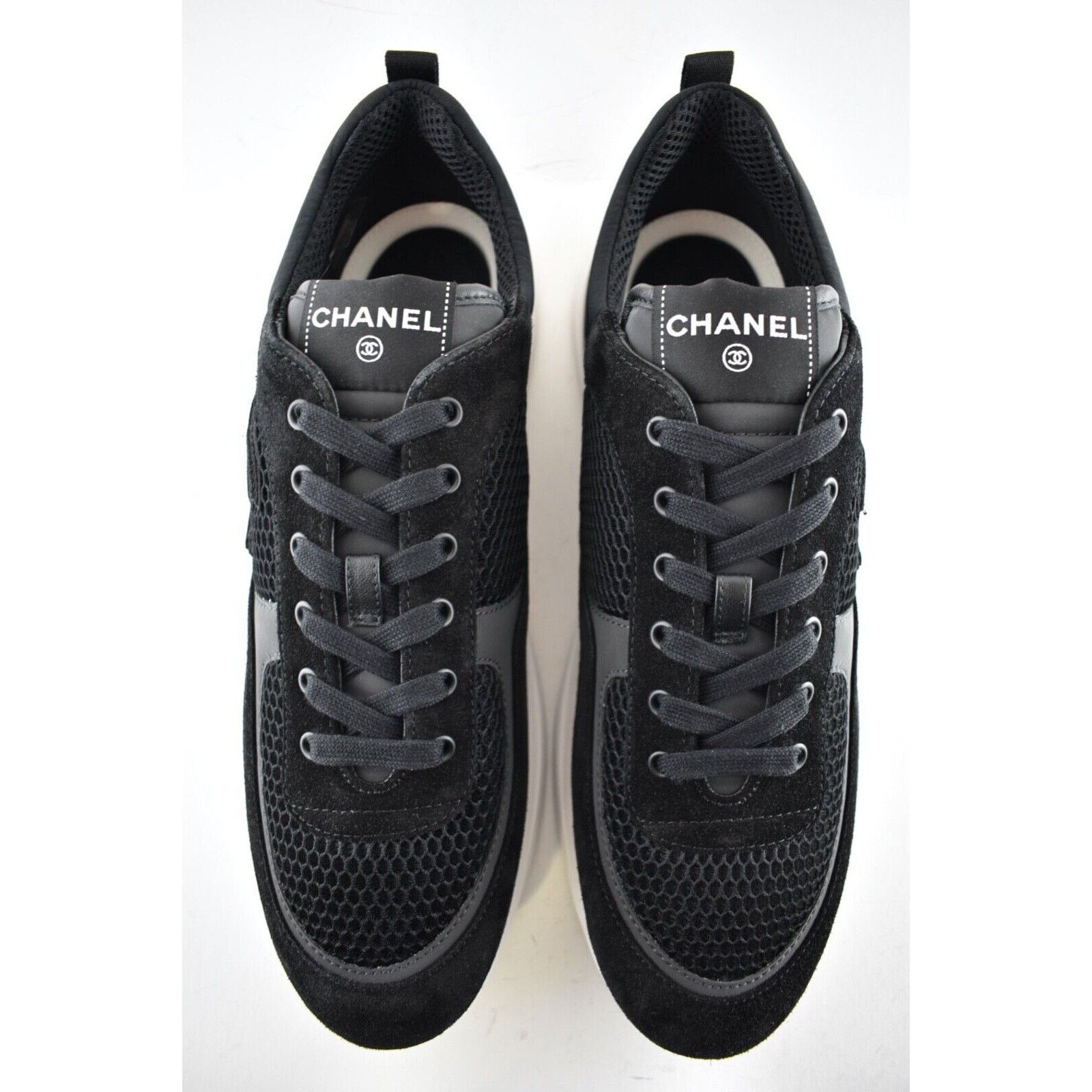 Chanel Chanel 22P Suede Low Top Lace Up Trainer Sneaker 45 12 Size US 12 / EU 45 - 8 Thumbnail