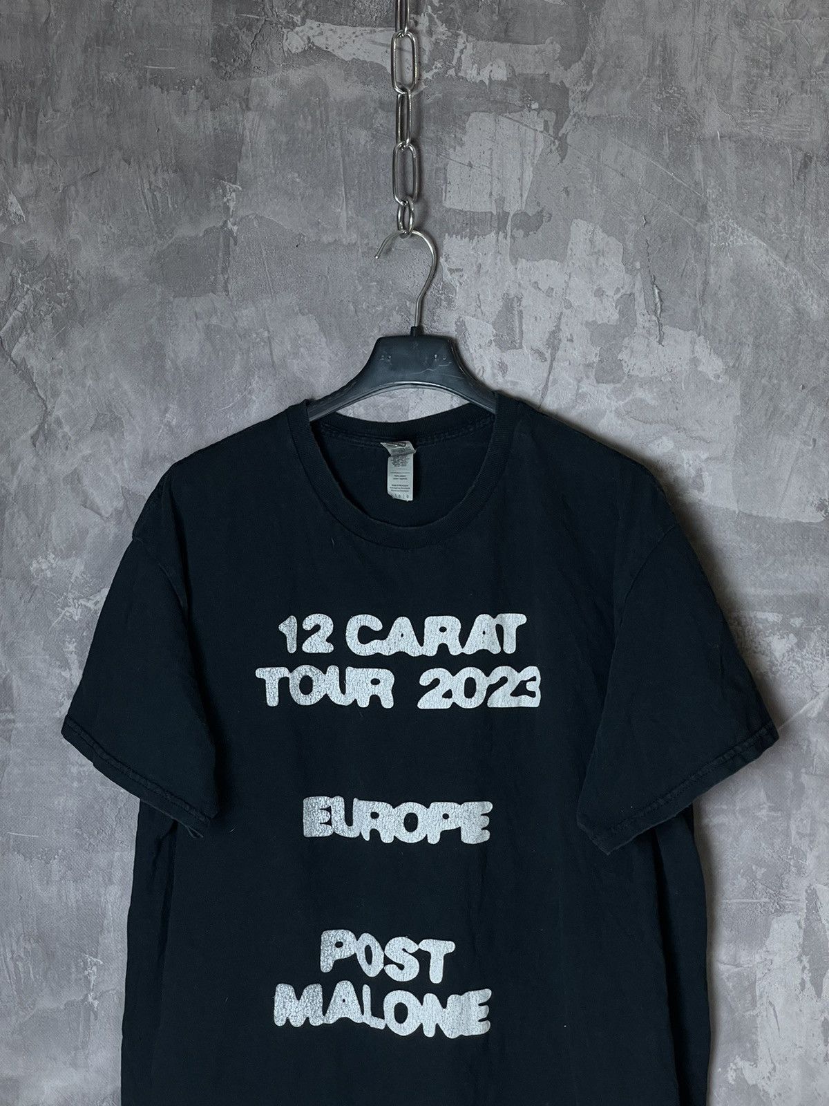 Rap Tees Post Malone Twelve Carat 2023 Tour Art Rap T-Shirt Size US L / EU 52-54 / 3 - 9 Thumbnail