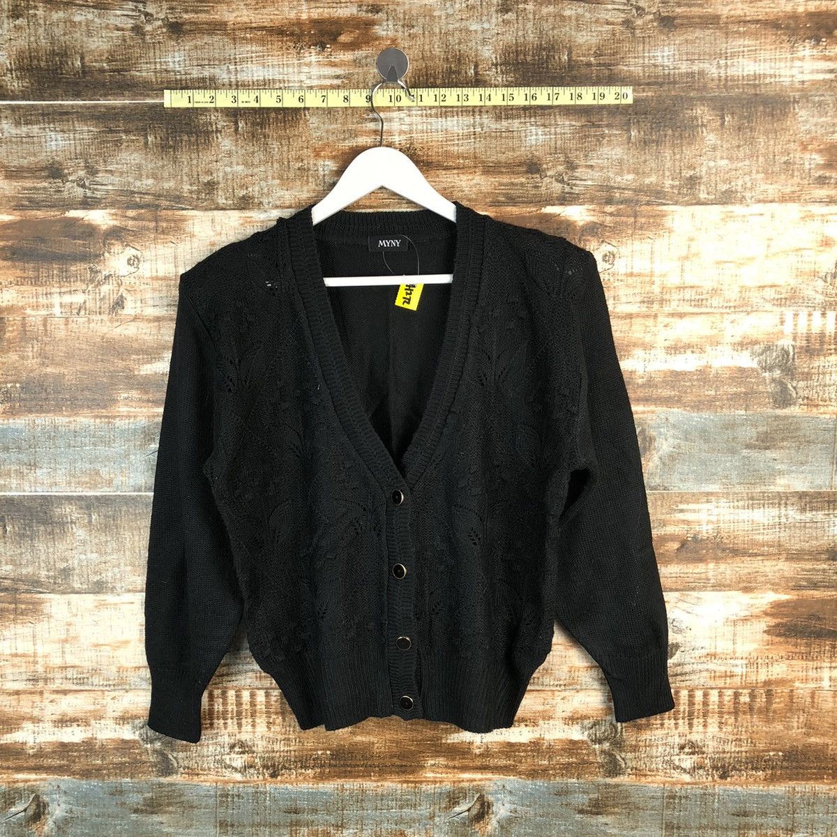 DL MyNy Black Cardigan Knitwear #A1272