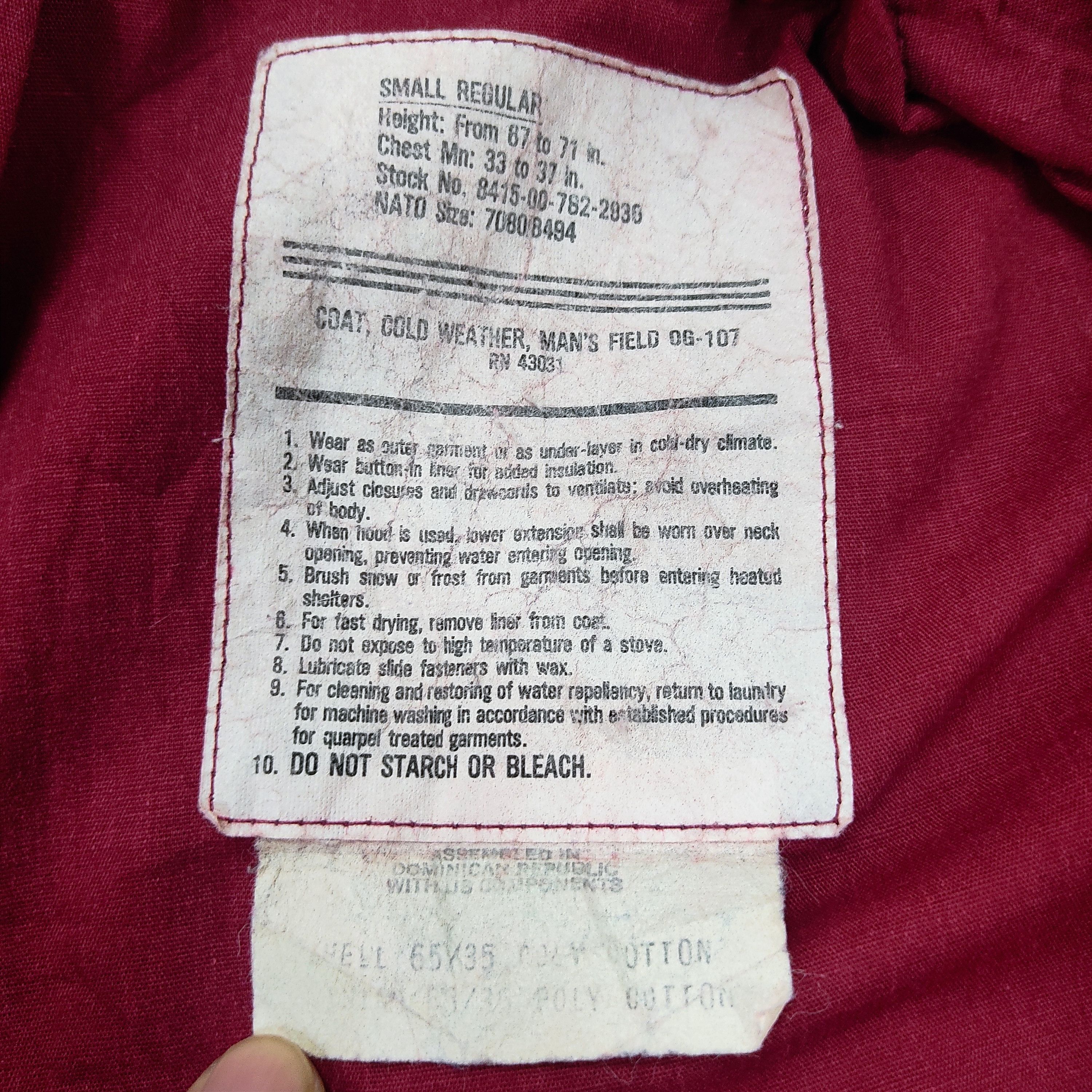 Vintage Man's Field OG 107 Cold Weather Coat Parka Jacket Size US S / EU 44-46 / 1 - 12 Thumbnail