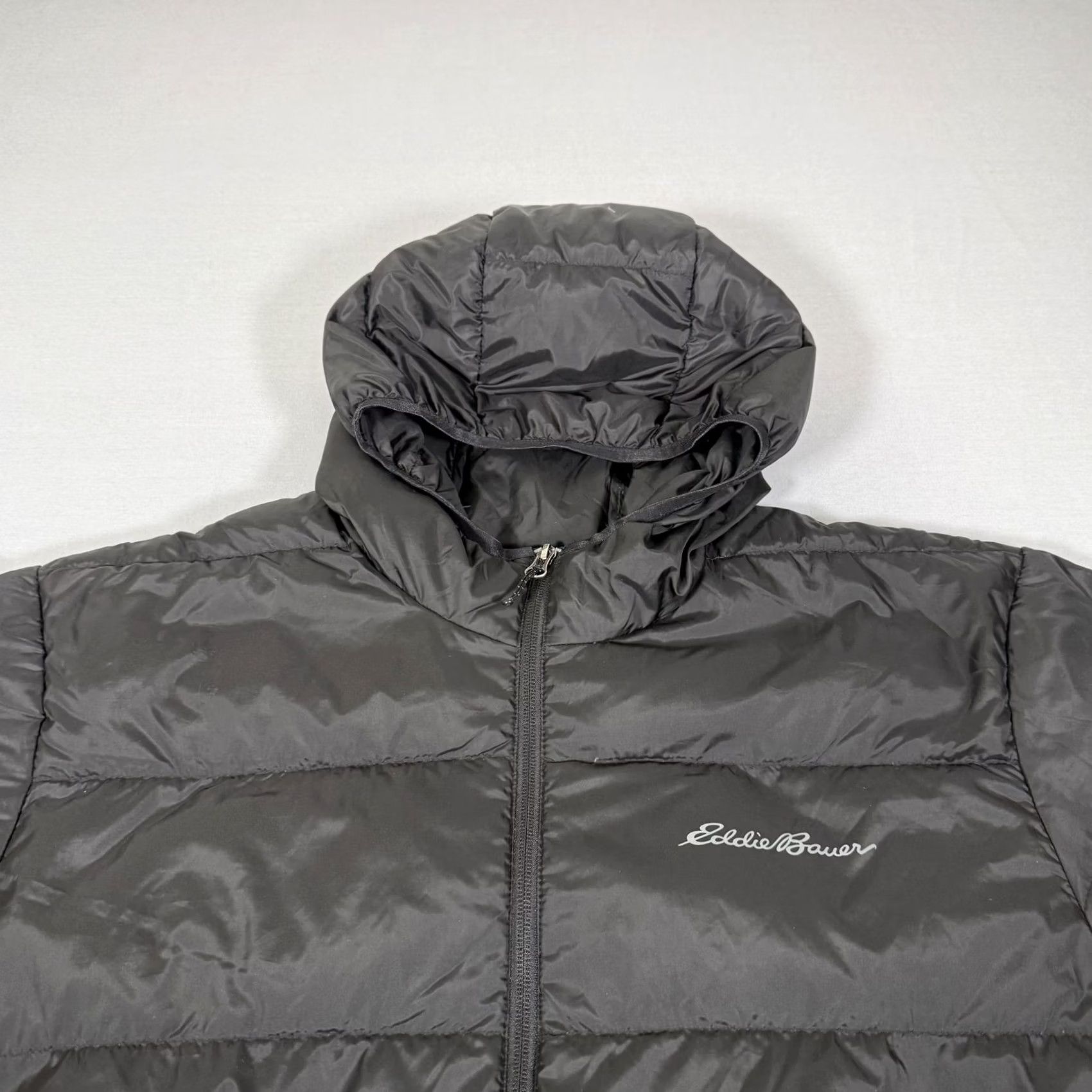 Eddie Bauer Eddie Bauer Jacket Mens 2XL Black EB650 Channel Down Puffer Zip Up Hooded Hike Size US XXL / EU 58 / 5 - 2 Thumbnail