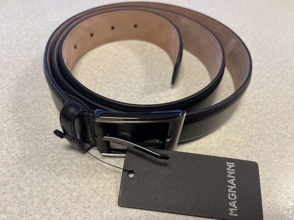 Magnanni Black leather Magnanni Belt Size 42 - 1 Thumbnail