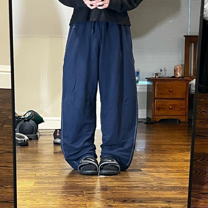 Vintage vintage baggy wide leg navy blue russell athletic sweatpants ...