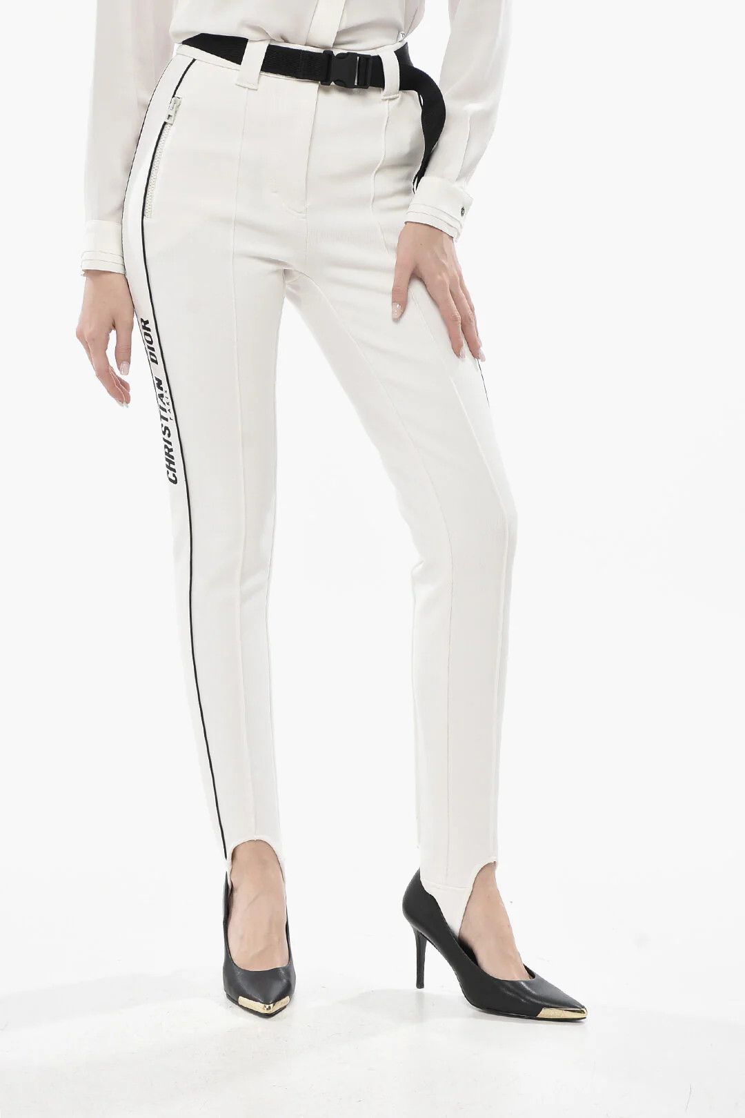 Dior o1mm0326 Ski Pant in White Size 27" / US 4 / IT 40 - 1 Thumbnail