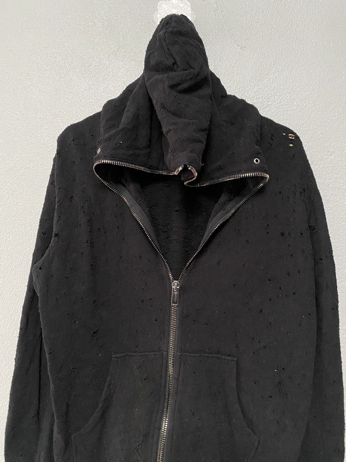 junhashimoto Junhashimoto distressed hoodie full zipper J5 Size US L / EU 52-54 / 3 - 16 Thumbnail