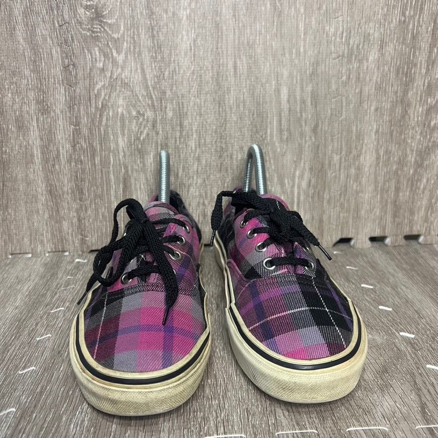 Vans Vans Plaid Sneakers Men's Size 6 / Women's 7.5 Pink & Black Size US 7.5 / IT 37.5 - 2 Thumbnail