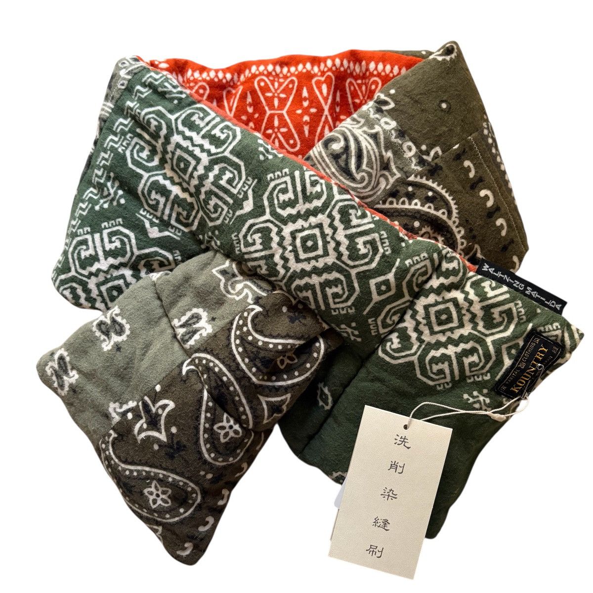 Kapital Kapital Flannel Bandana Print Reversible KESA Scarf Size ONE SIZE - 1 Thumbnail