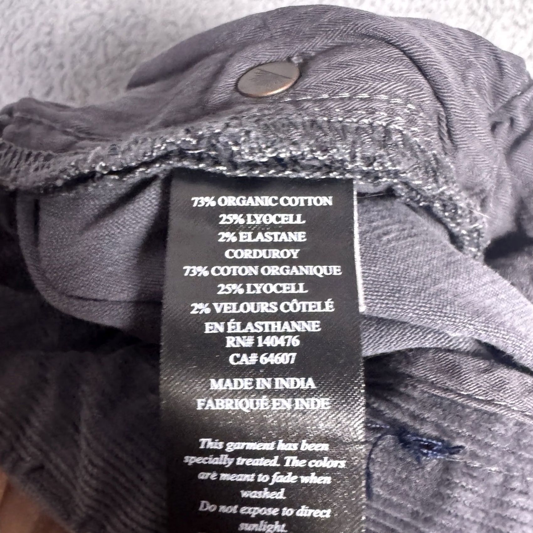 Faherty Faherty Pants Mens 34x32 Corduroy 5 Pocket Casual Stretch Classic Fit Trouser Corduroy Chino Solid Gray Cotton Spandex 5-Pocket Faherty Mens尺 Size US 34 / EU 50 - 6 Thumbnail