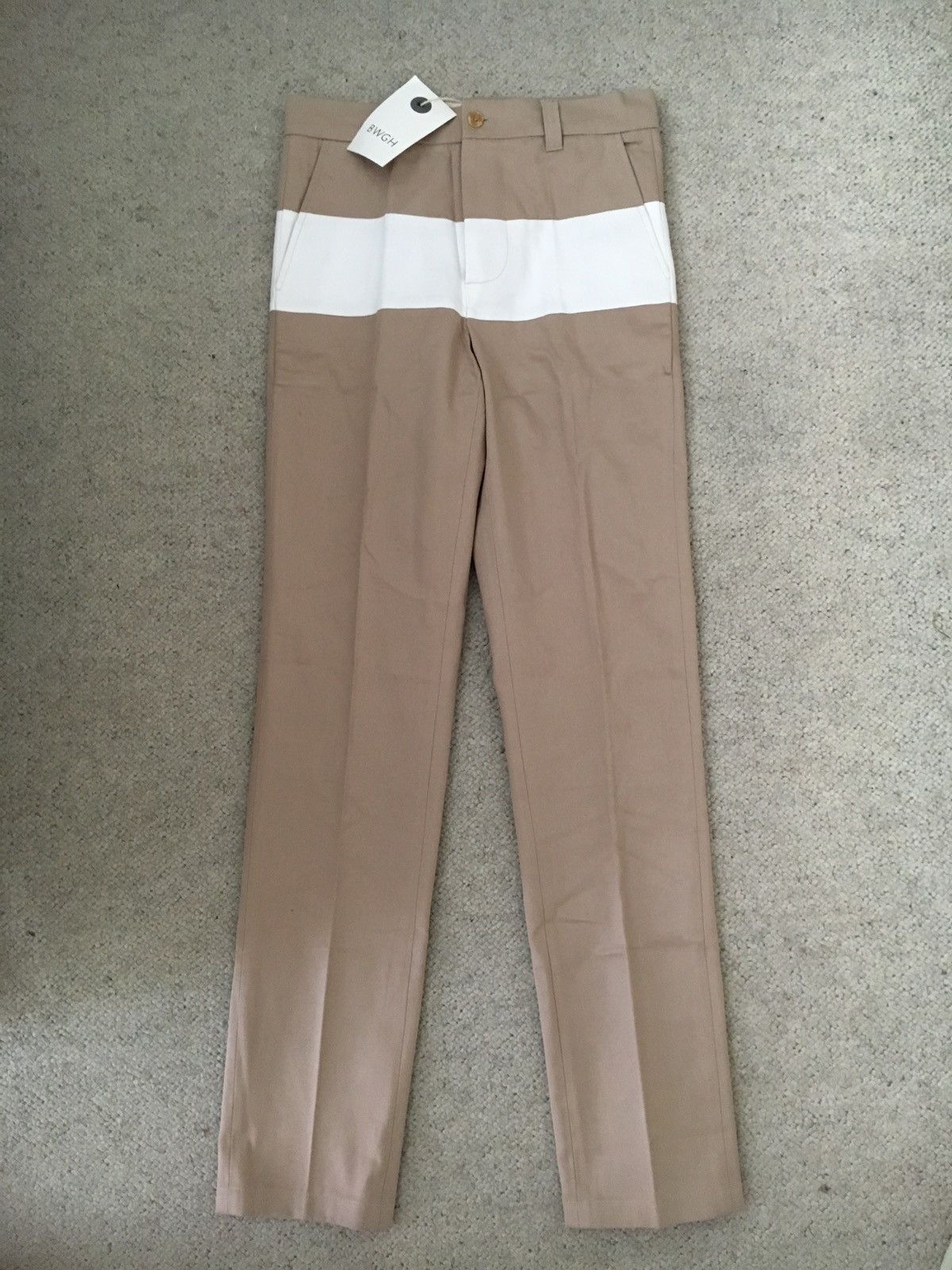 Brooklyn We Go Hard Beige Trouser Size US 27 - 4 Thumbnail