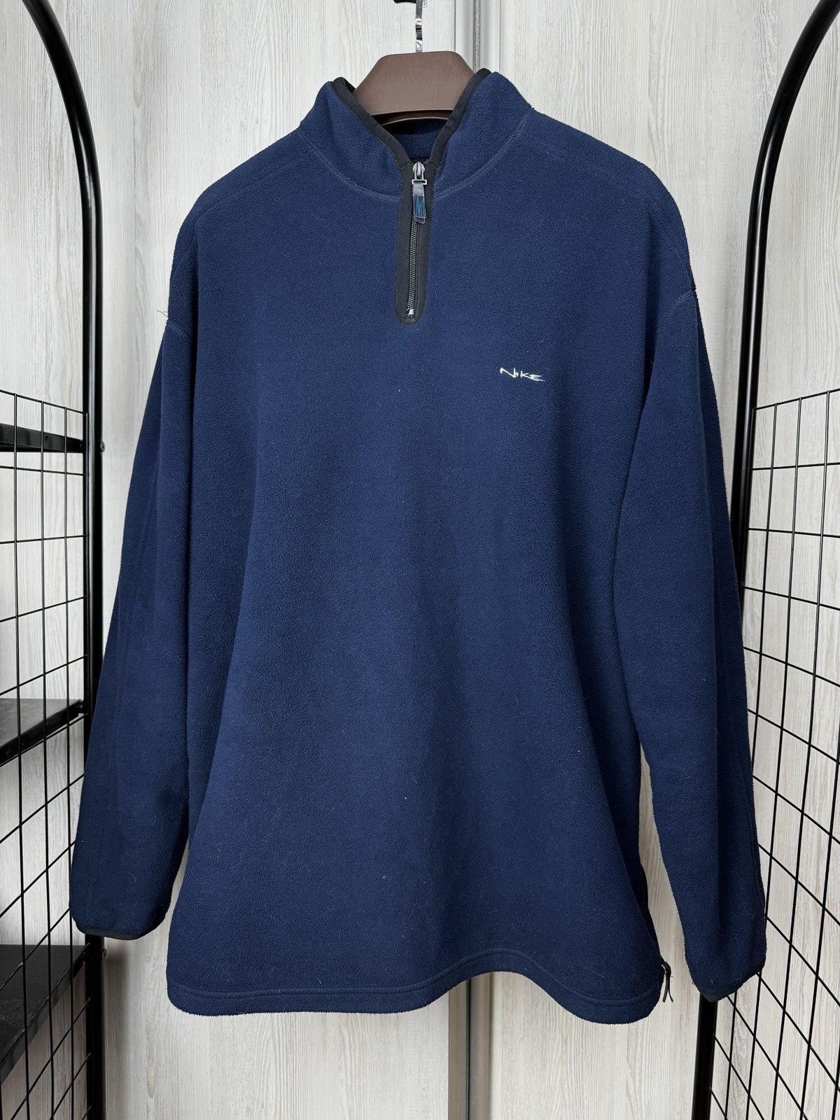 Nike Nike vintage y2k 1/4 zip teddy fleece pullover sweatshirt Size US XL / EU 56 / 4 - 2 Thumbnail