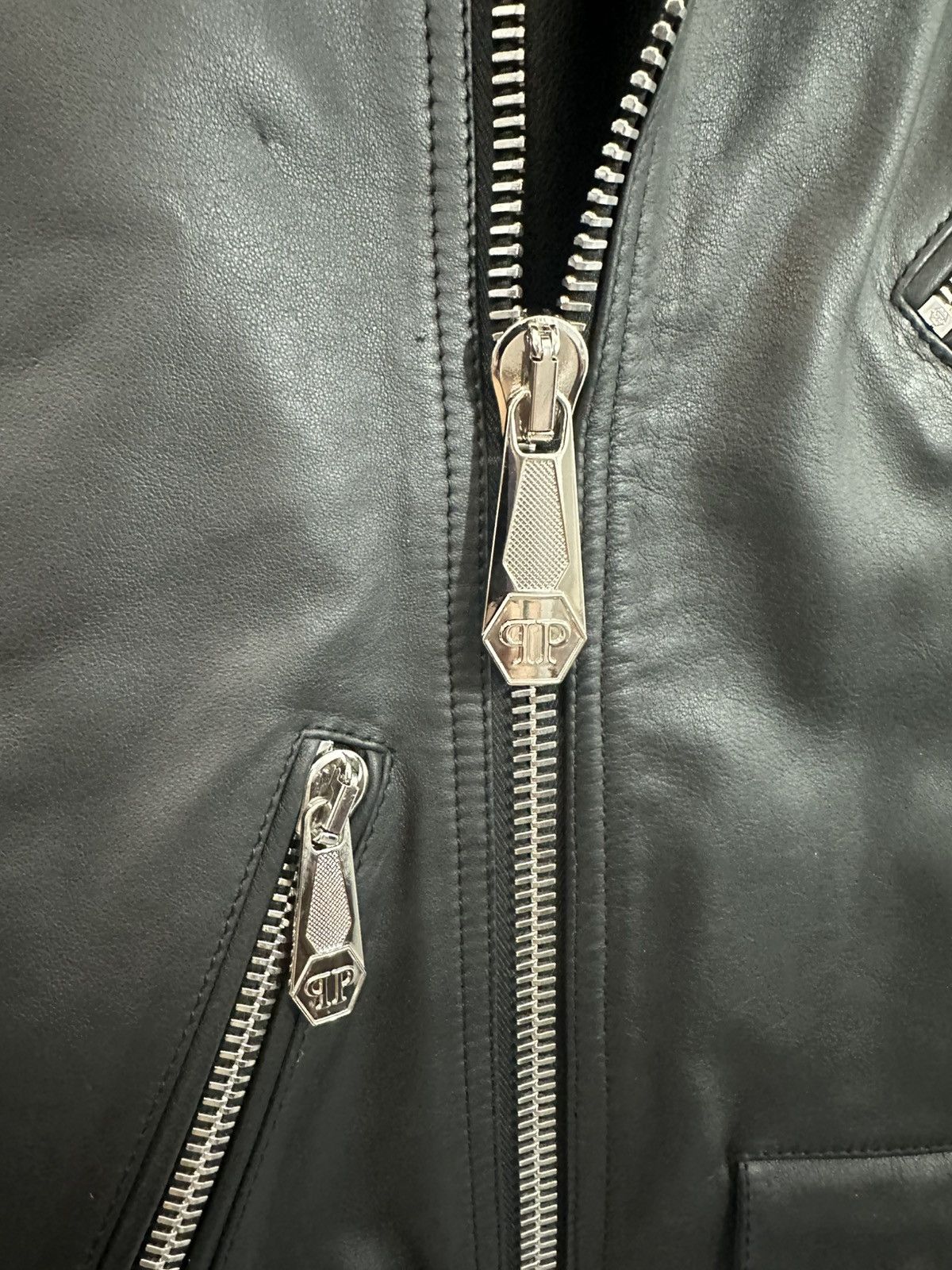 Philipp Plein PHILIPP PLEIN LEATHER SKULL JACKET Size US L / EU 52-54 / 3 - 8 Thumbnail