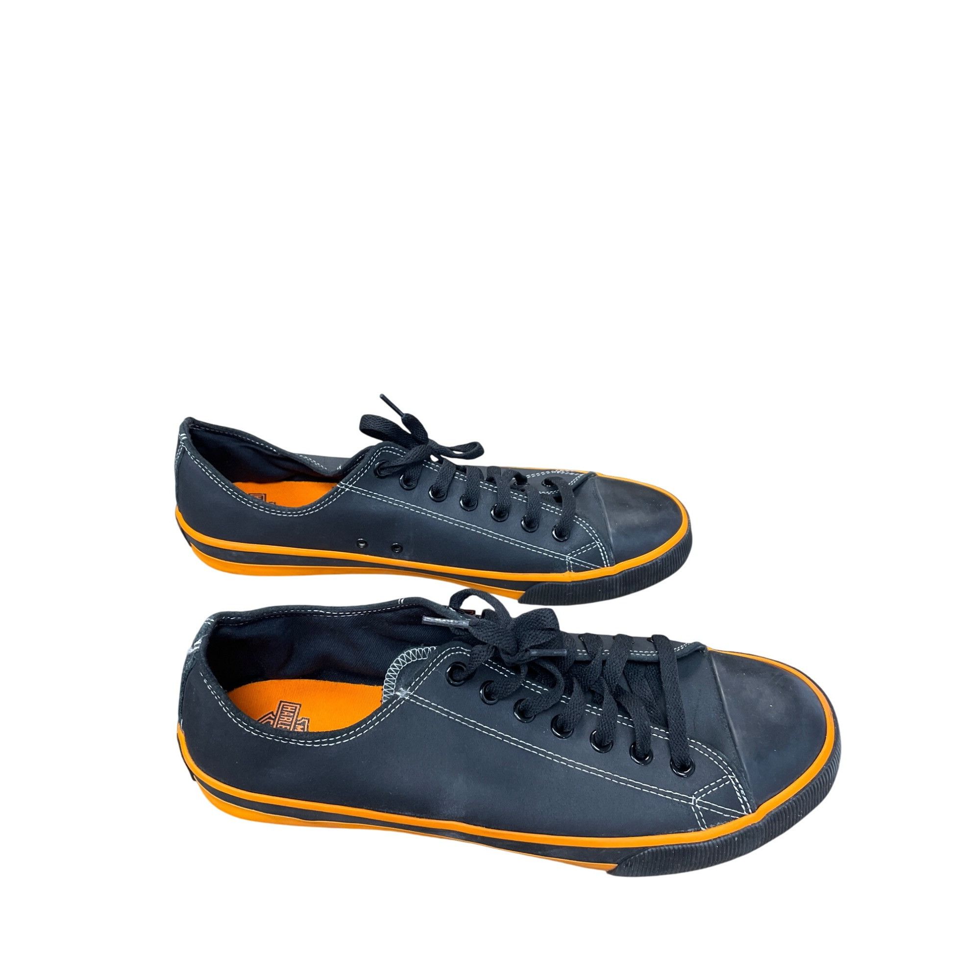 Harley Davidson Harley-Davidson Mens Low-Top Vulcon Black Orange Sneakers Si Size US 13 / EU 46 - 3 Thumbnail