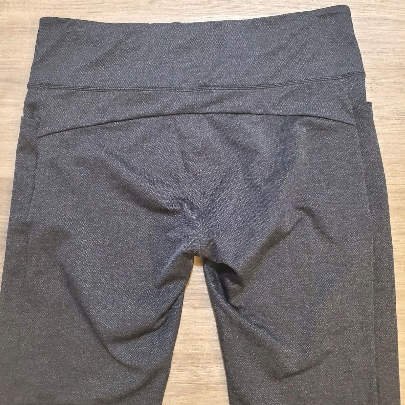 Athleta Athleta Womens XLT Herringbone Pocket Tight Pants Leggings Blue / Black Size 40" / US 18 - 6 Thumbnail