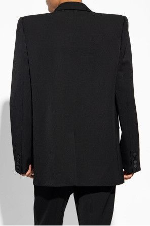 Saint Laurent Paris o1bcso1str1024 Oversized Tuxedo Jacket in Black Size US XS / EU 42 / 0 - 4 Thumbnail