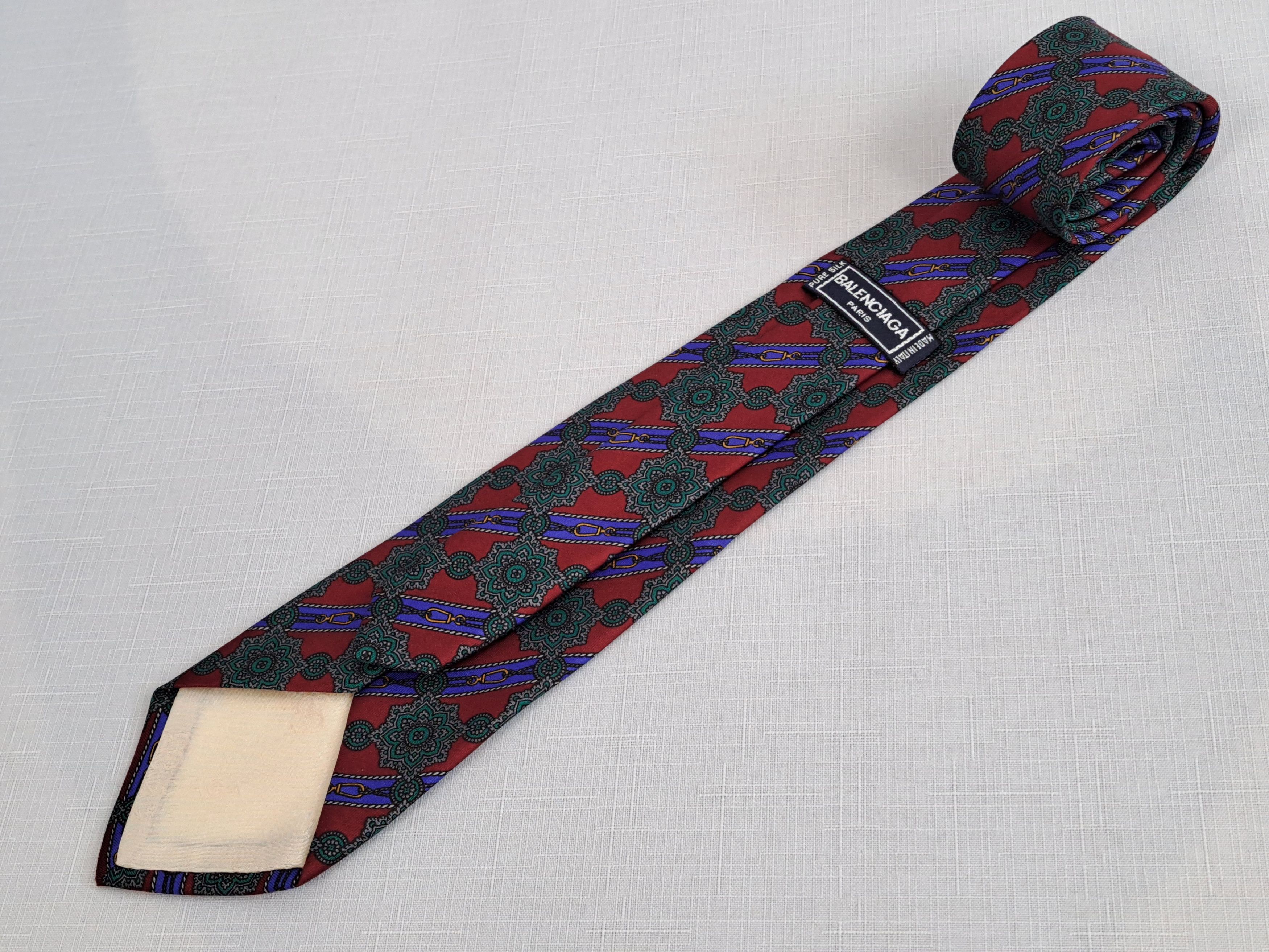 Balenciaga Vintage BALENCIAGA silk tie. Size ONE SIZE - 2 Thumbnail