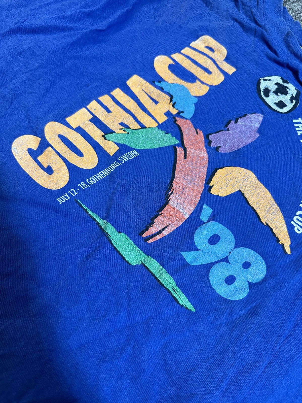Reebok × Vintage Vintage Reebok Gothia Cup 98 T-shirt Streetwear Rare Tee M Size US M / EU 48-50 / 2 - 3 Thumbnail
