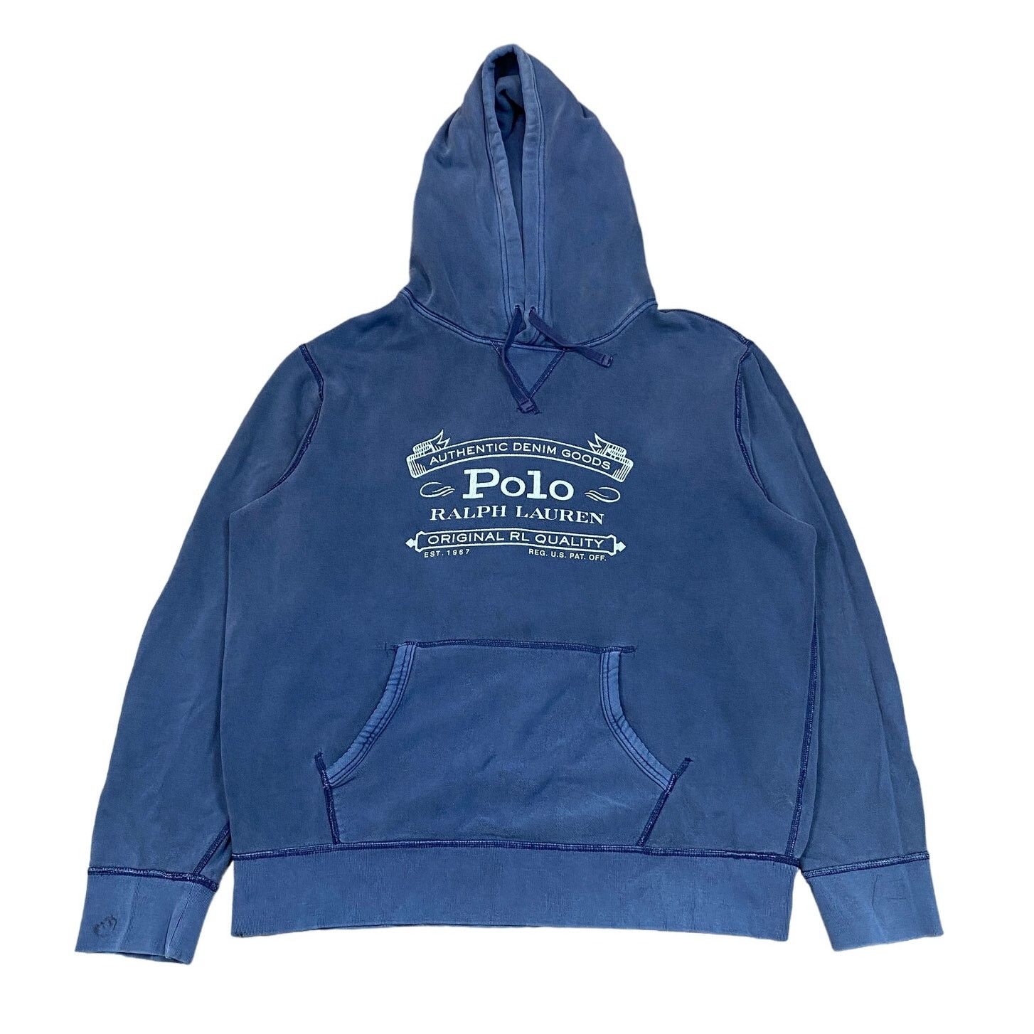 Polo Ralph Lauren Polo Ralph Lauren Authentic Denim Goods Hoodie Men's Large Size US L / EU 52-54 / 3 - 1 Thumbnail
