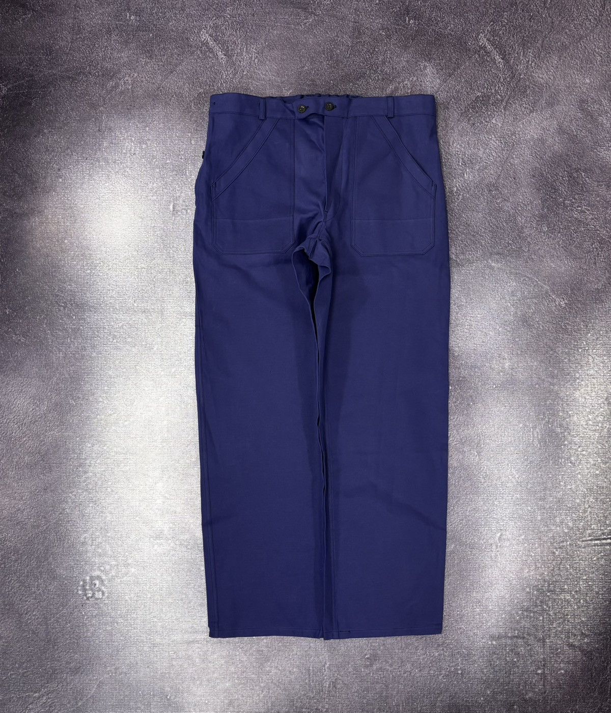 Other Vintage Sanfor French Workwear Pants 60s Utility Hydron Blue Size US 38 / EU 54 - 1 Thumbnail