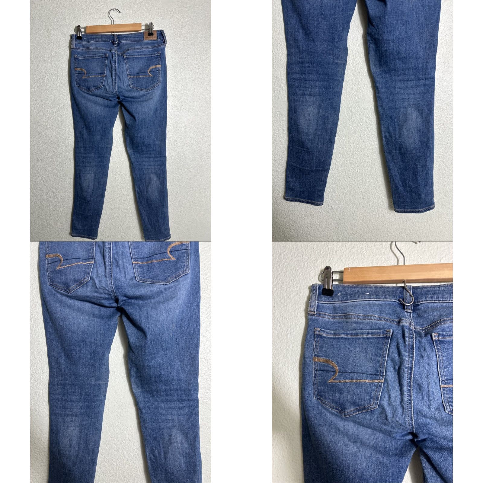 American Eagle Outfitters american eagle next level stretch jegging Jeans Women’s 6 Short Medium Wash Blue 28x27 Mens Women Girls? Size 28" / US 6 / IT 42 - 8 Thumbnail
