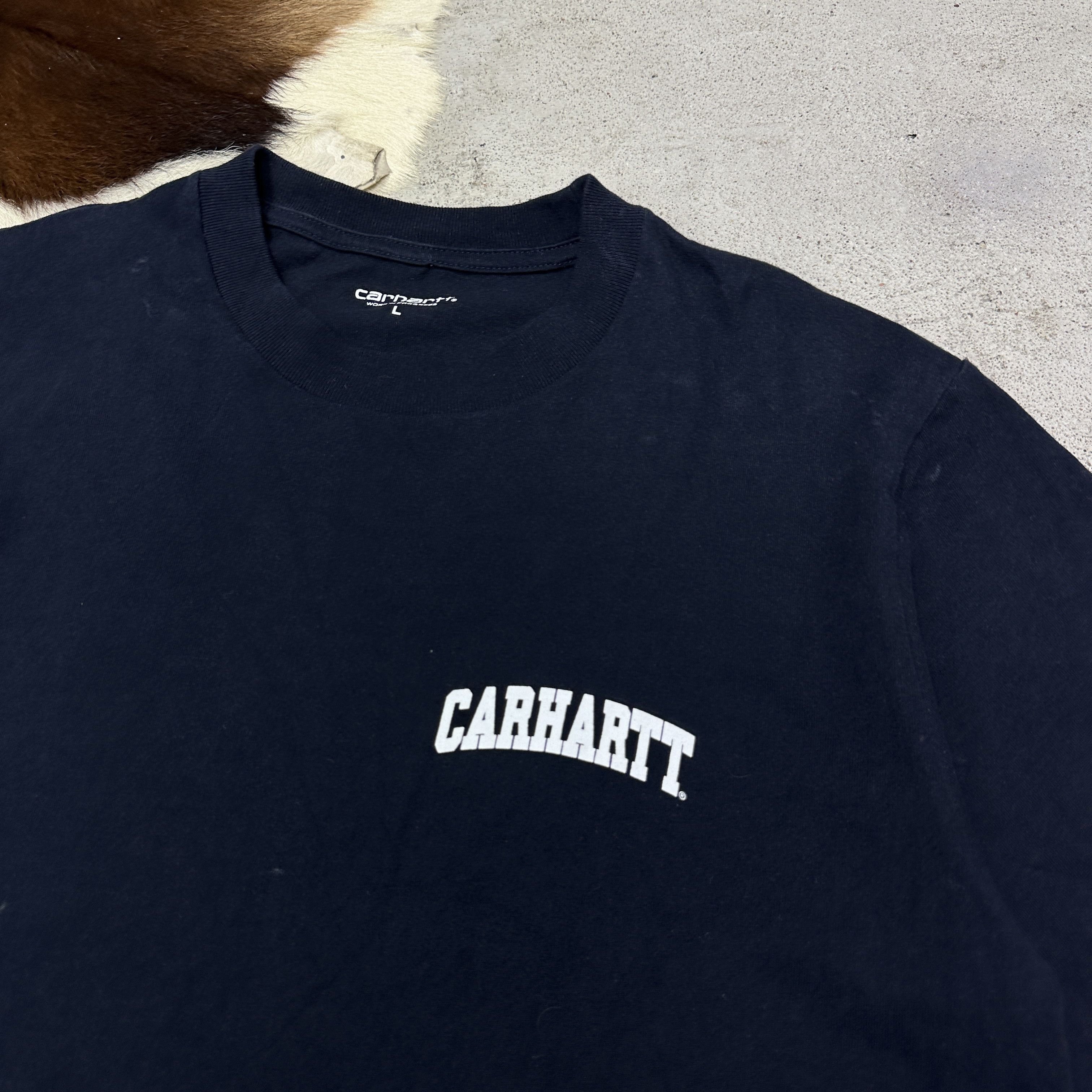 Carhartt Vintage Casual Streetwear Preppy Carhartt T-shirt 00s Size US L / EU 52-54 / 3 - 2 Thumbnail