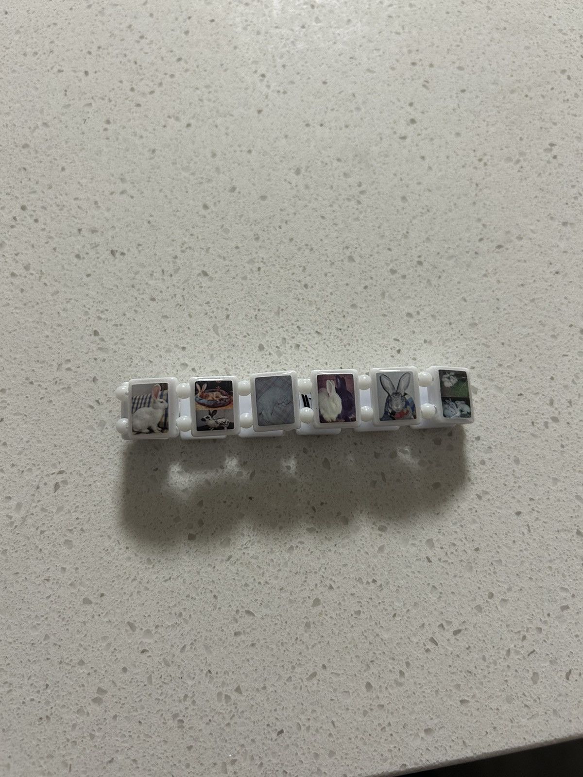 Chrome Hearts Gold Pink Diamonds Tiny E 10 Cross Bracelet