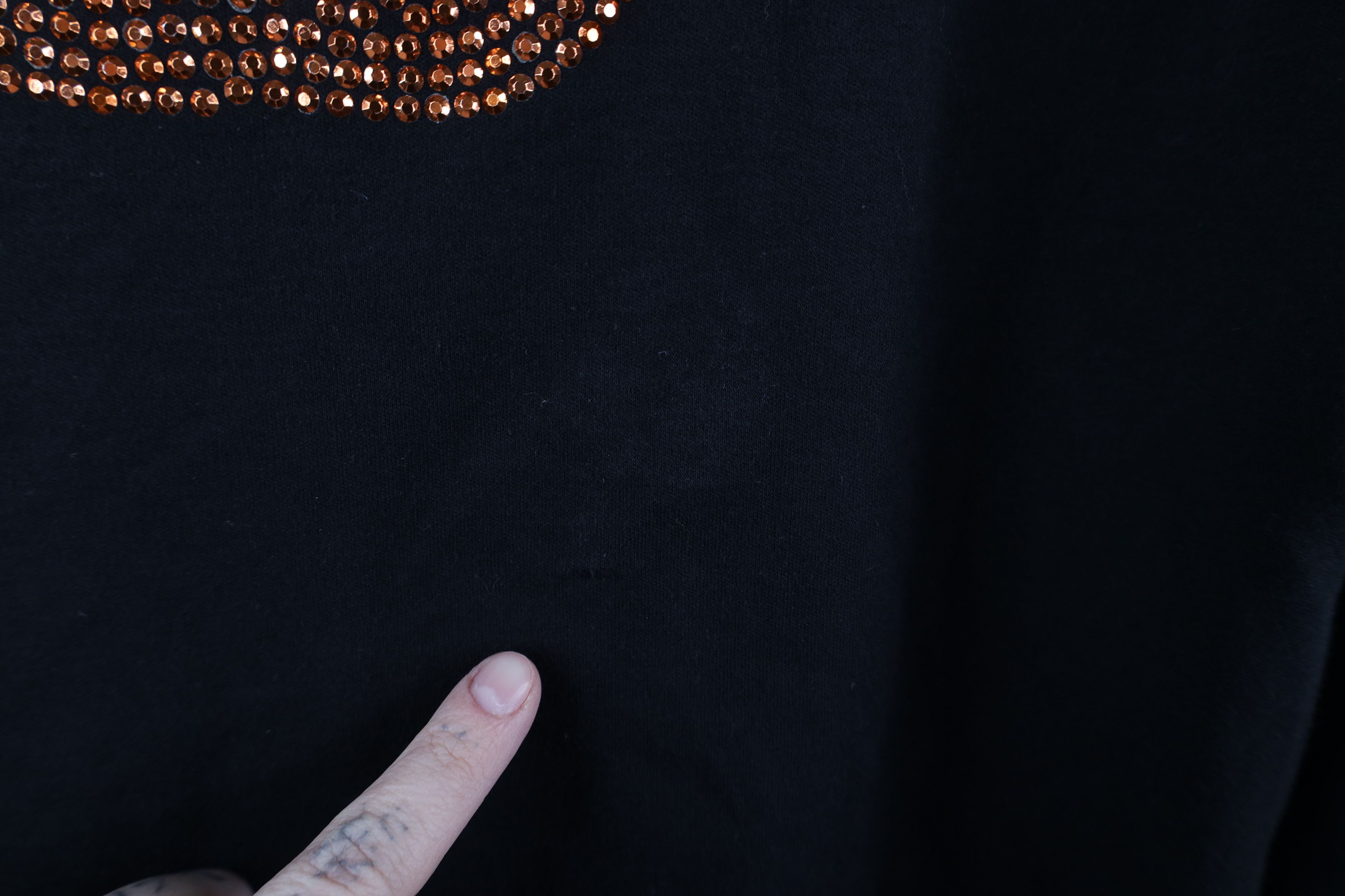 Vintage Vintage 90s Streetwear Sequin Pumpkin Long Sleeve T-Shirt Size M / US 6-8 / IT 42-44 - 4 Thumbnail