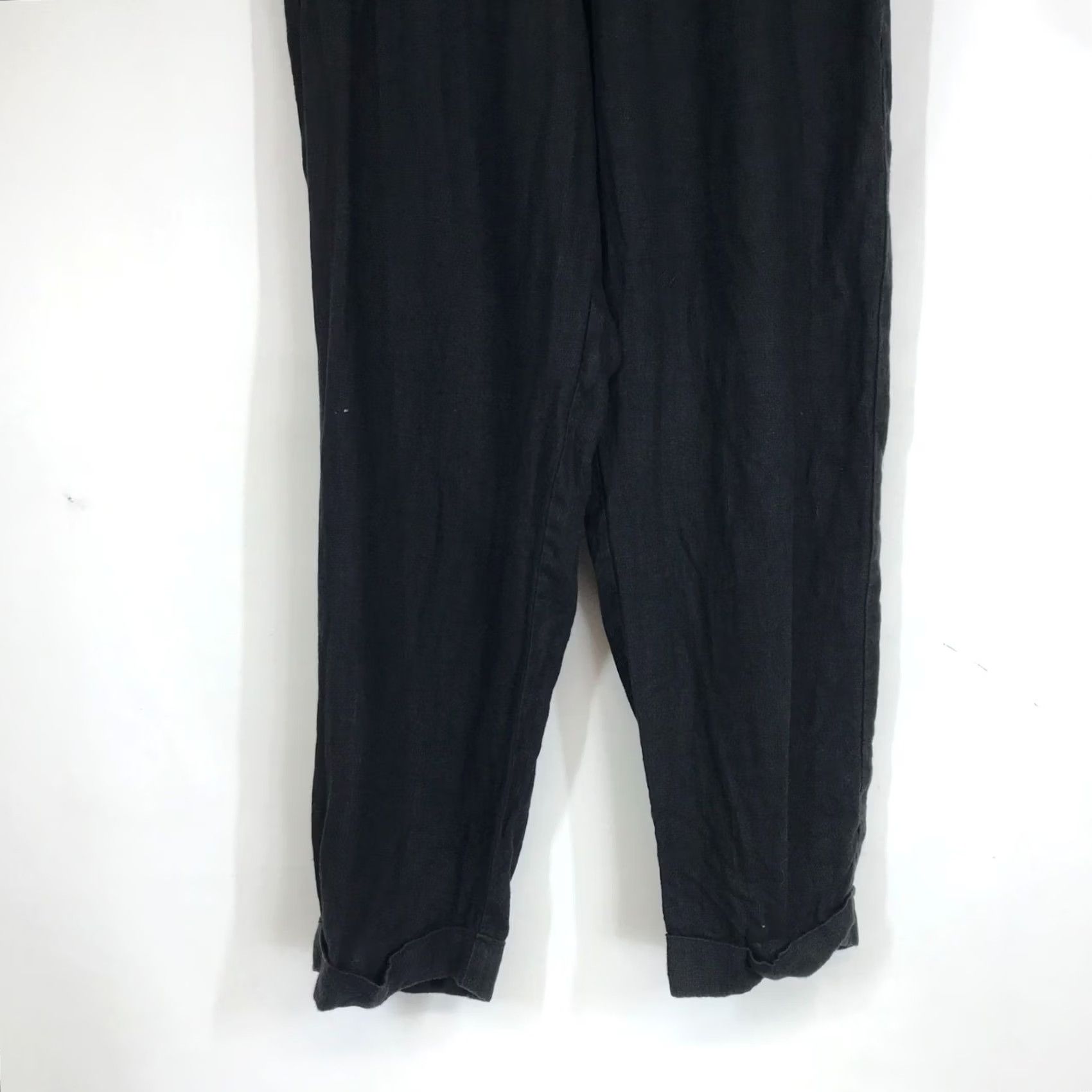 Reformation REFORMATION WOMEN'S Pants Dress Pants Black 6 Button Turn Down Waist Cuffed Pleated - Womens Medium? (Not adding) Size 28" / US 6 / IT 42 - 3 Thumbnail