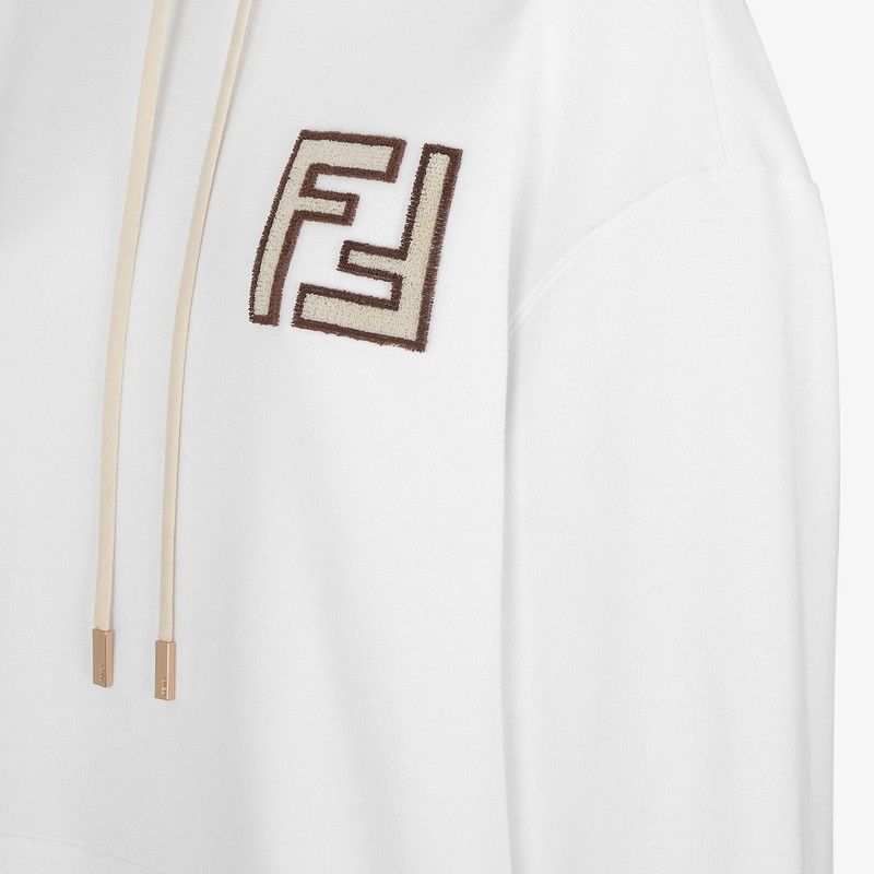 Fendi o1s1wg110426 Sweatshirt in White Size M / US 6-8 / IT 42-44 - 3 Thumbnail