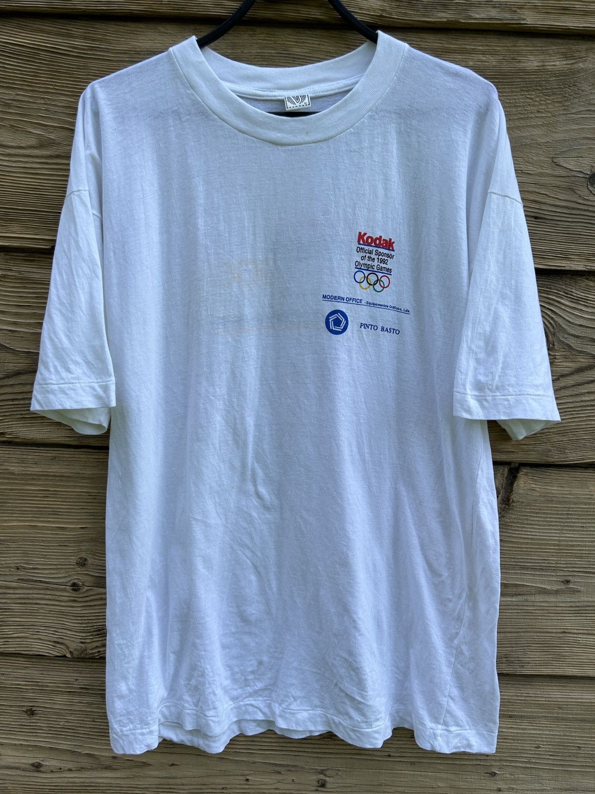 Kodak 90s Vintage 1992 Olympics Kodak Contact Photo Sponsor Tee Size US XL / EU 56 / 4 - 3 Thumbnail