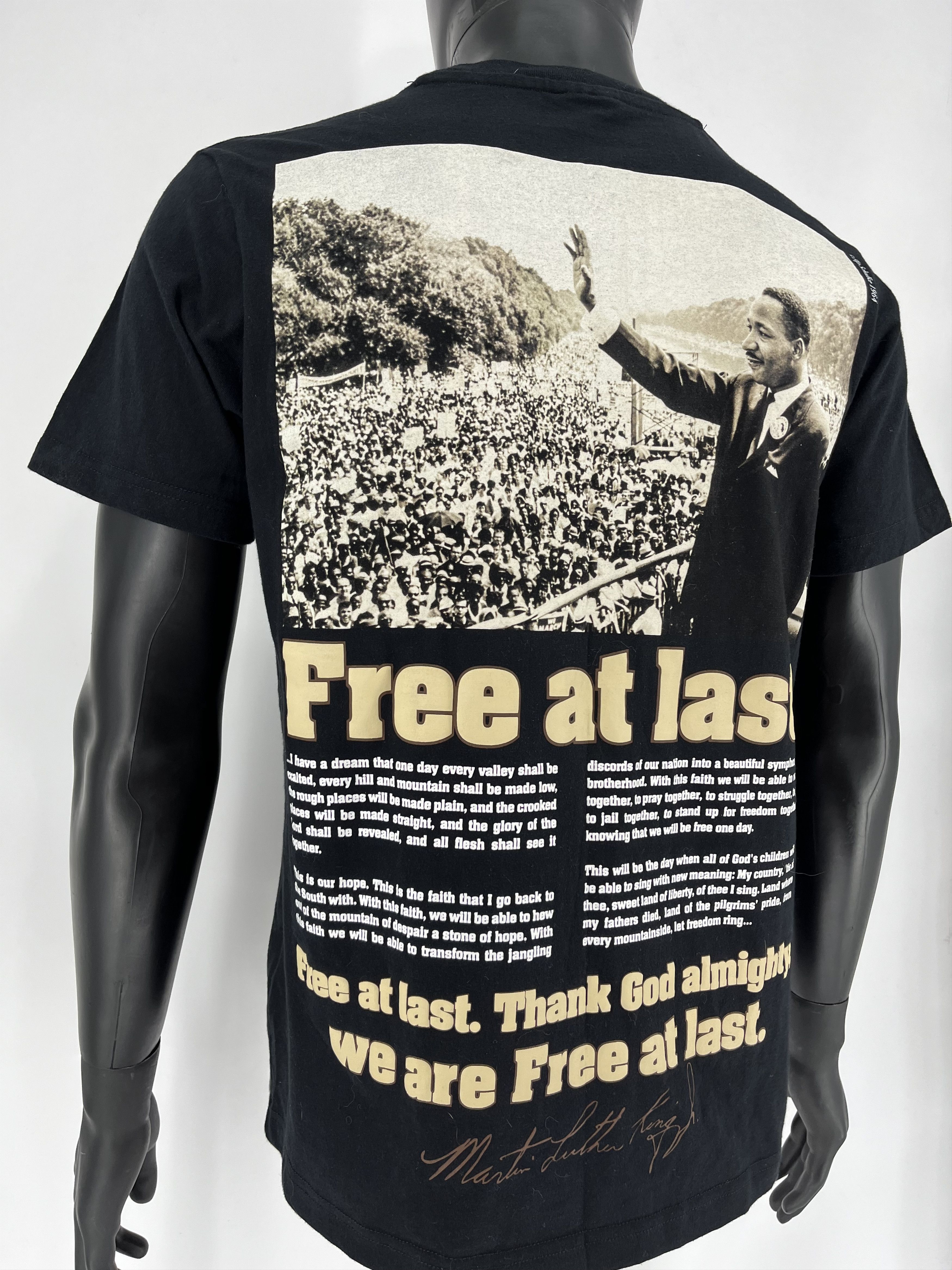 Rap Tees × Vintage Vintage SP x MLK Free At Last Martin Luther King Tee Shirt Size US S / EU 44-46 / 1 - 6 Thumbnail