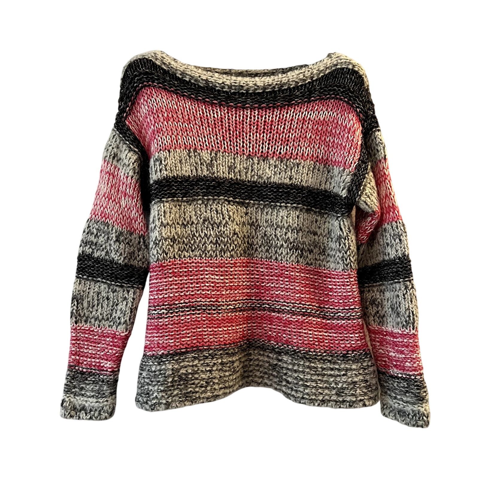 Isabel Marant Etoile Isabel Marant Pit Striped Bateau Sweater in Fuchsia Size S / US 4 / IT 40 - 3 Thumbnail