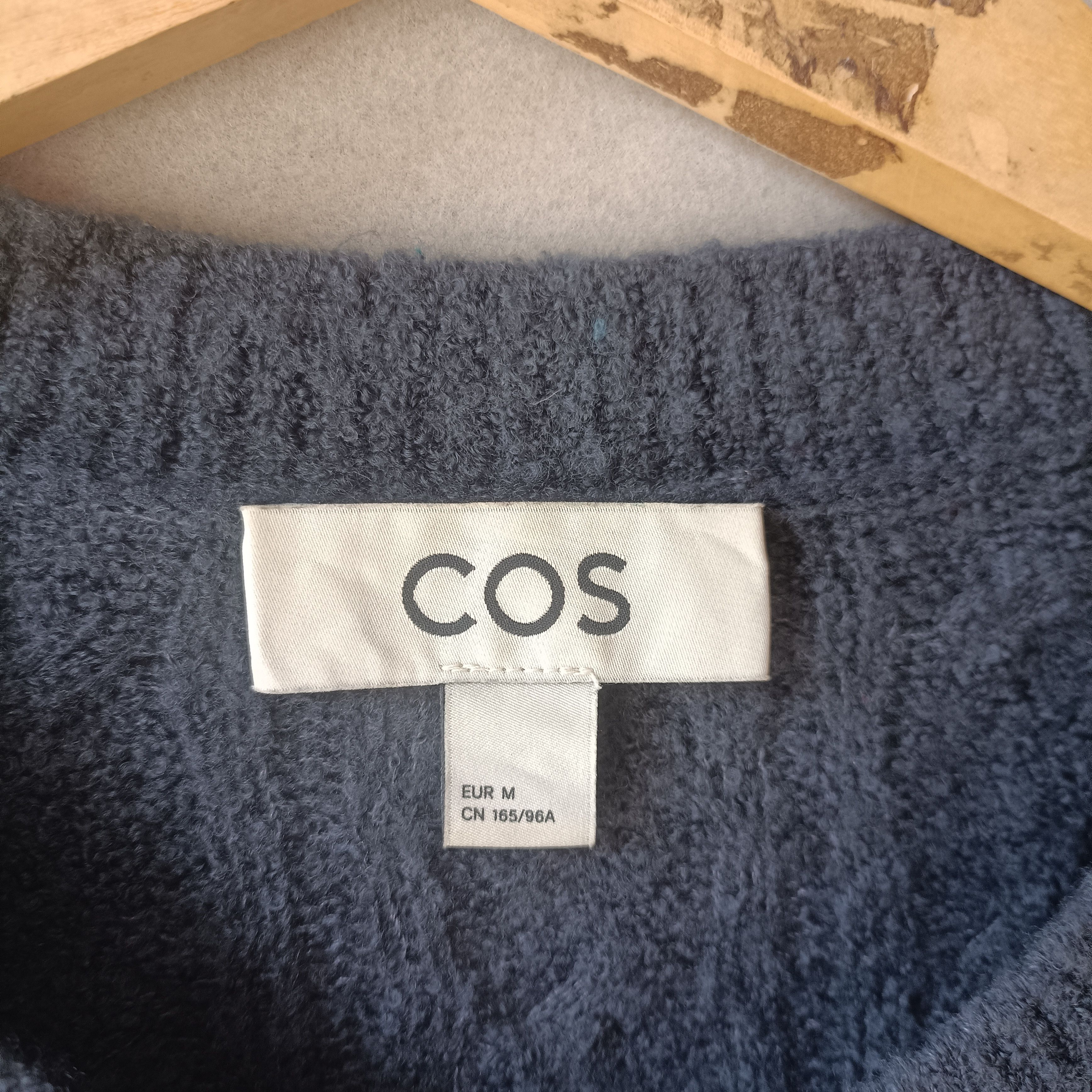 Cos COS Cable Knit Mixed Crop Cardigan Wool Size S / US 4 / IT 40 - 5 Thumbnail