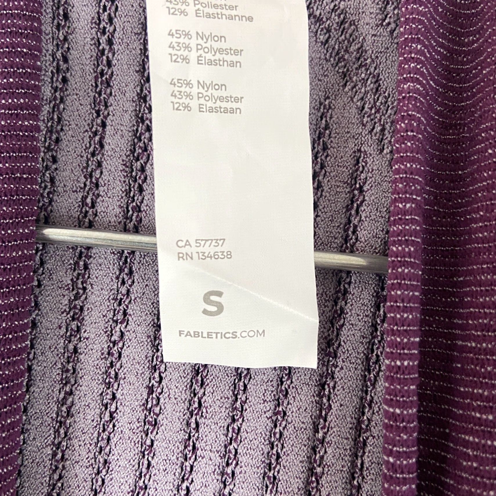 Fabletics Fabletics Cropped Long Sleeve Activewear Top Women's Size S Purple Size S / US 4 / IT 40 - 6 Thumbnail