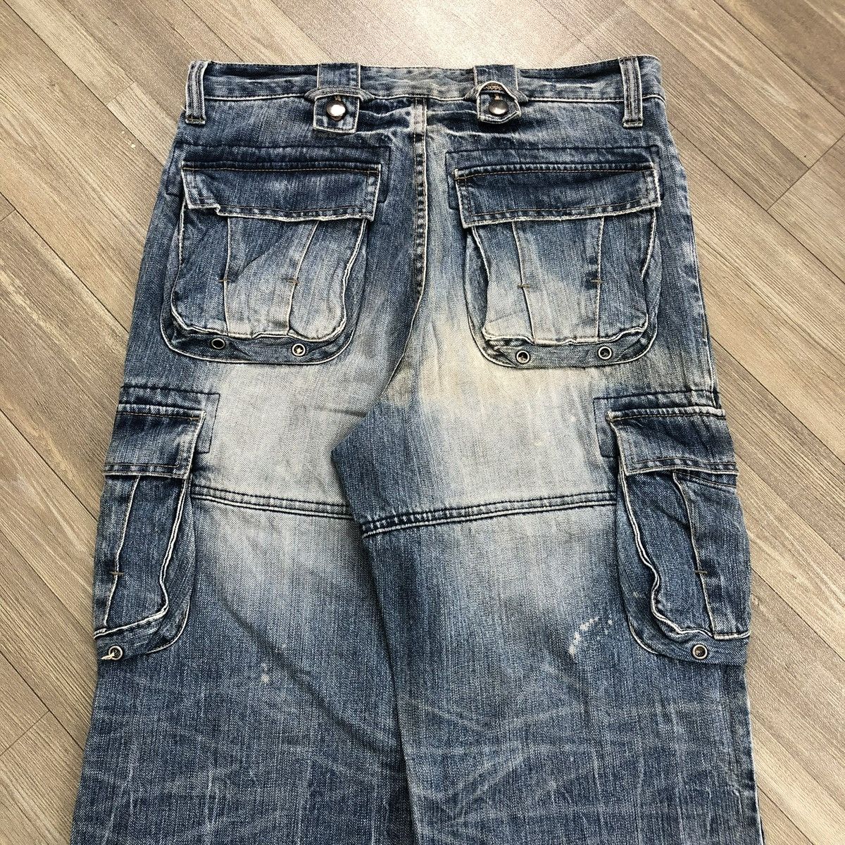PPFM 2000s PPFM Distressed Faded Punk Lgb Style Bondage Jeans Y2K Size US 32 / EU 48 - 18 Thumbnail